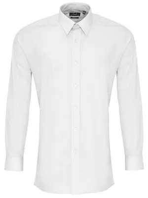 Produktbild von Premier - Hemd für Herren Langärmlig LT2943 (102 cm) (Weiß)
