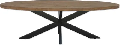 Produktbild von Tisch Sturdy 240x110x76 cm Mangoholz Stahl Natur Schwarz