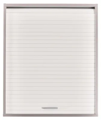 Produktbild von SIMMOB Küchenschrank Schrank Oberschrank Hängeschrank mit Rollladentür B 60 cm, Farbe:Aluminium-Weiß