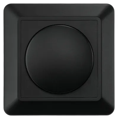 Produktbild von Ledvion Abdeckung Dimmer Schalter schwarz Abdeckrahmen