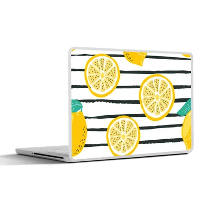 Produktbild von MuchoWow® Laptop Aufkleber Sticker Cover Zitronen - Sommer - Muster 30x22 cm - Laptop-Sticker