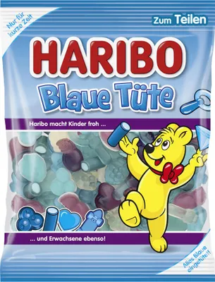 Zdjęcie produktu dla Haribo Blue Bag guma owocowa z pianką cukrową 175g