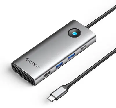Produktbild von Orico PW11 8-in-1 USB-C Dockingstation (2x USB-A 3.0, 1x USB-A 2.0, 1x USB-C 3.0, 1x USB-C PD 100W