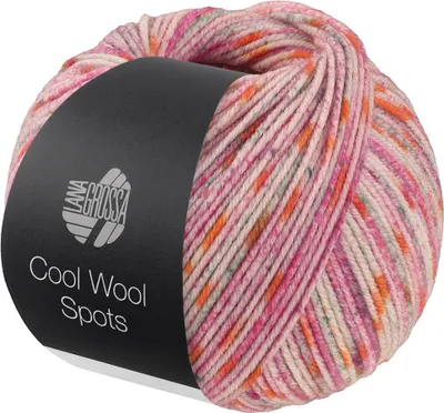 Produktbild von Lana Grossa - Cool Wool Spots 5010 pink creme grau orange