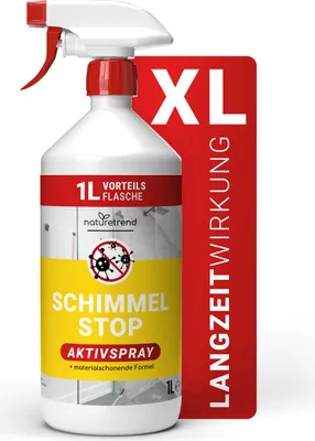 Produktbild von naturetrend Schimmelentferner – XL Vorteilsflasche 1L – Anti-Schimmel-Spray mit Soforteffekt, Schimmelspray für Oberflächen I Schimmel Stop Tiefenwirkungsspray zur effektiven Schimmelentfernung