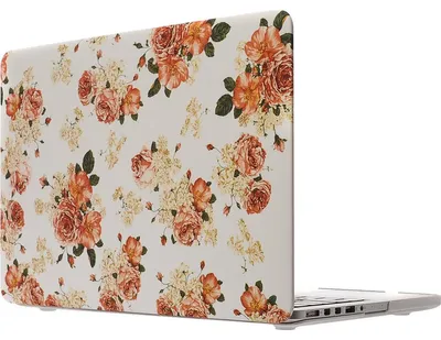Produktbild von Mobigear Design Schutzhülle für MacBook Pro 13 Zoll (2012-2015), Hartschale, Modell A1425 / A1502, mit Blumenmuster