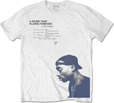 Produktbild von 2Pac A River … White L T-Shirt
