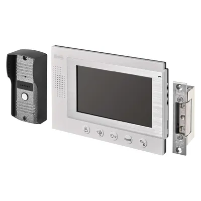 Videotelefon + Kameraeinheit EMOS EM-07HD + Türschloss FAB1221