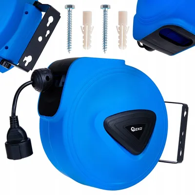 Image de Rallonge électrique Awtools sur enrouleur automatique 20m 3x1.5 mm