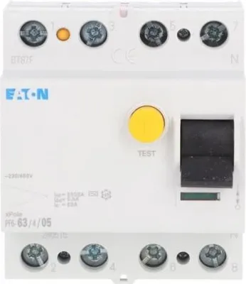 Produktbild von 4P 63A 0,5A Differenzialschutzschalter Typ AC PF6-63/4/05 286515
