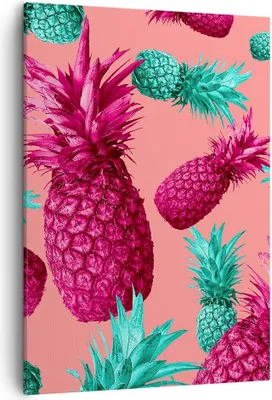 Produktbild von Bild auf Leinwand - Leinwandbild - Einteilig - Ananas Obst Saft - 50x70cm - Wand Bild - Wanddeko - Wandbilder - Leinwanddruck - Kunstdruck - Wanddekoration - Leinwand bilder - Wandbild - PA50x70-4031