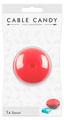 Produktbild von CABLE CANDY Donut, Kabelhalter, Tisch/Bank, Pink