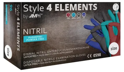 Produktbild von Style 4 Elements - Nitril-Untersuchungshandschuh - M - 96 Stk.