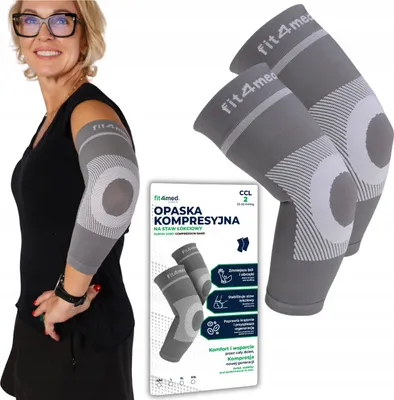 Produktbild von KOMPRESSIONS-ELLBOGENBANDAGE ELLENBOGENSTABILISATOR CCL2 FIT4MED r.S/M 2 Stück