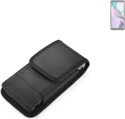 Produktbild von Holster Gürteltasche kompatibel mit TCL Ion X Holster Gürtel Tasche wasserabweisend Handy Hülle Schutz Hülle Outdoor schwarz K-S-Trade