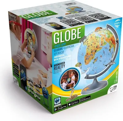 Produktbild von Globus, zoologisch, beleuchtet. Multi Globe AR, 22 cm, Großbritannien
