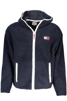Produktbild von Herren Sportjacke Blau mit Kapuze und Kontrastdetails – Perfekt für Outdoor
