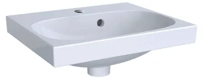 Produktbild von Geberit Handwaschbecken ACANTO 450 x 382 mm, mit Hahnloch, mit Überlauf weiß 500636012