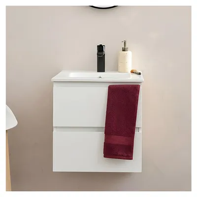Image de Meuble vasque SORRENTO 45cm et robinet noir