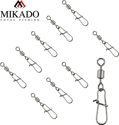 Produktbild von 10 Sicherheitswirbel mit Fastlock Snap "MIKADO HX3050" Gr.6 / 18kg