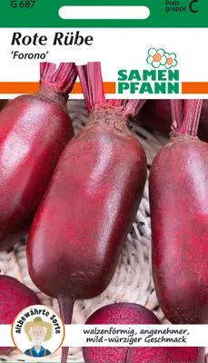 Produktbild von Rote Rübe Forono | Rübensamen von Samen Pfann [MHD 01/2026]