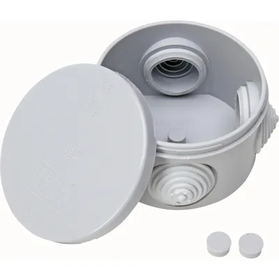 Produktbild von Kopp Feuchtraum Aufputz-Abzweigdose, Ø80mm, IP54, grau