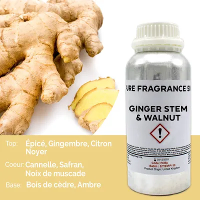 Productafbeelding van Pure geurolie met gemberstengel en walnoot - 500 ml