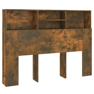 Obrázok produktu pre vidaXL Čelo postele s policami Údený dub 140x19x103,5 cm