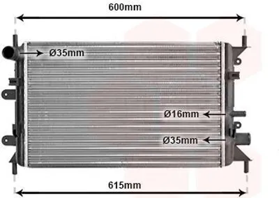 Produktbild von VAN WEZEL 18002149 Kühler Motorkühlung
