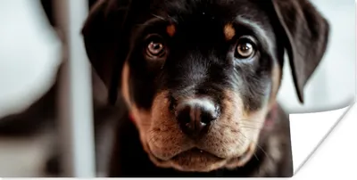 Produktbild von MuchoWow® Poster Jung - Hund - Kamera 80x40 cm - Wanddeko