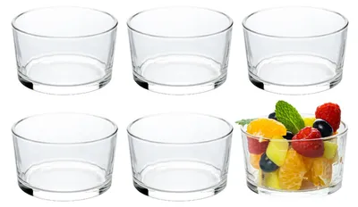 Glasschalen-Set 6er 220 ml transparent für Desserts & Dips