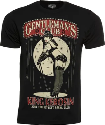 Produktbild von King Kerosin T-Shirt Gentleman's Club Black-S