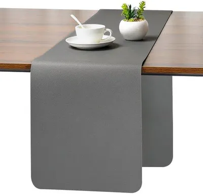 Zdjęcie produktu dla Wodoodporna, antypoślizgowa, szara, dwustronna wykładzina panelowa, 30 x 183 cm