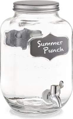 Productafbeelding van ZELLER PRESENT Drankenautomaat, transparant – Voordelige set van 4 stuks