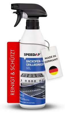 Produktbild von SPEEDAP Backofen- & Grillreiniger Gel 500 ml, Extra stark Löst Fett & Eingebranntes,  Germany