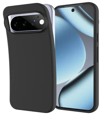 Image de Cazy Coque compatible avec Google Pixel 11 Pro XL Coque en Silicone – Coque Flexible – Noir