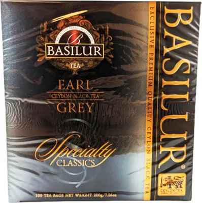 Produktbild von Basilur Schwarzer Tee Earl Grey 100 Teebeutel Schwarztee black tea
