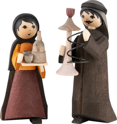 Produktbild von Shishapaar 2-teilig gebeizt (7cm) von ULMIK