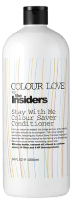 Imagen del producto de Acondicionador "Stay With Me" de la línea "Colour Love" de Insiders, para proteger el color, 1000 ml