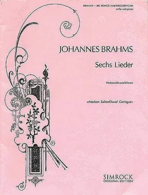 Produktbild von 6 Lieder für Violoncello und Klavier