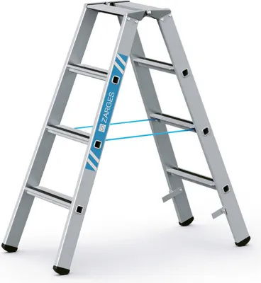 Produktbild von ZARGES Stufenleiter Saferstep B 2x4 Stufen Leiterlänge 1,15 m Arbeitshöhe 2,55 m