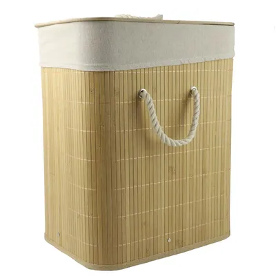 Zdjęcie produktu dla Składany kosz na pranie 60 l 40 x 30 x 50 cm – stabilny pojemnik na pranie z pokrywą, szary/antracytowy