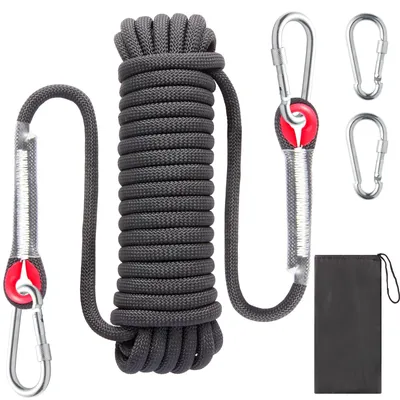 Produktbild von 10mm Nylon Kletterseil mit 2 Karabinerhaken
