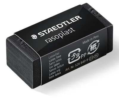Produktbild von STAEDTLER rasoplast 526 B-9 Radierer Einzelprodukt schwarz, Größe: 33 x 16 x 13 mm