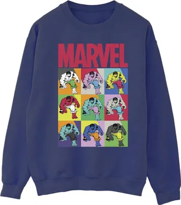 Produktbild von Marvel - Sweatshirt für Herren BI35399 (M) (Marineblau)