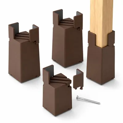 Produktbild von Möbelhöher 4er Set verstellbar 22–42mm, Bett Riser mit Schraubklemme aus Aluminium, schwere Sofa & Bett Erhöhung stabil bis 4 Zoll, rutschfest & bodenschonend