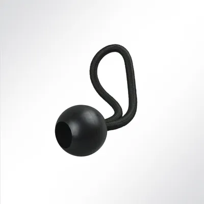 Produktbild von Lysel Expanderschlingen mit Kunststoffkugel, (L) 250mm in schwarz (100 Stück)