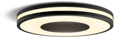 Produktbild von Philips Hue White ambience Being Deckenleuchte schwarz + Dimmschalter, Intelligente Deckenbeleuchtung, Bluetooth/Zigbee, Schwarz, LED, Metall, Kunststoff, Nicht austauschbare(s) Leuchtmittel