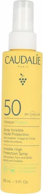 Produktbild von Caudalie Vinosun Protect Unsichtbares Sonnenspray Hoher Schutz LSF 50 150 ml, Sonnenschutzmittel, Körper, Spray, Feuchtigkeitsspendend, Schutz, Beruhigend, Jeder Hauttyp, 150 ml