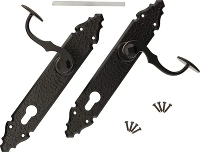 Produktbild von KOTARBAU® Torbeschlag 90mm für Profilzylinder Geschmiedet Antik Schwarz